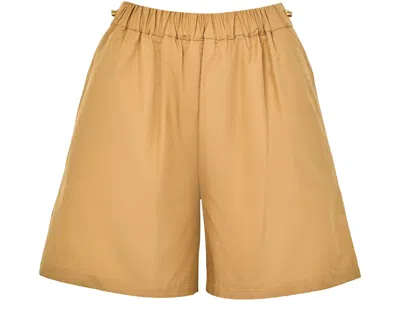Max Mara Wide-leg Shorts In Nude