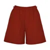 Max Mara Wide-leg Shorts In Red