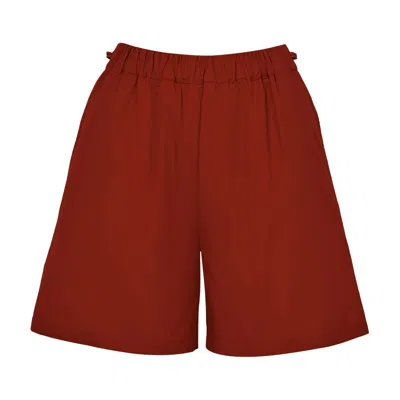 Max Mara Wide-leg Shorts In Red