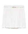 Max Mara Straight Wool Cashmere Skirt In White