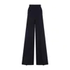 Max Mara Womens Ultramarine Osol Wide-leg Ribbed Stretch-wool Trousers In Black