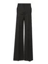Max Mara Wide Leg Trousers In Black