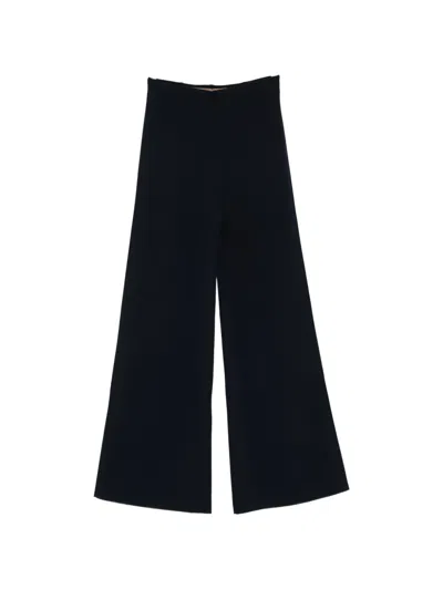 Max Mara Wide-leg Trousers In Blue