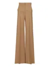 Max Mara Wide Leg Trousers Brown In Brown