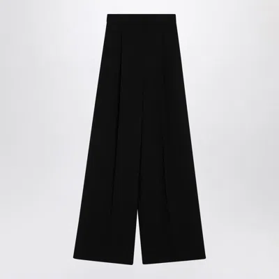 Max Mara Wide-leg Trousers In Compact Cady