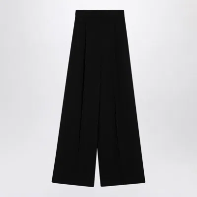 Max Mara Wide-leg Trousers In Compact Cady