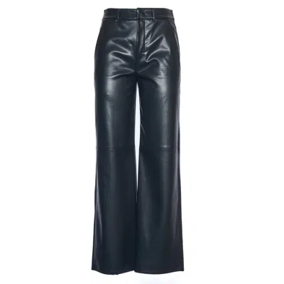 Max Mara Wide-leg Trousers In Soft Coated Fabric
