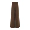 Max Mara Pantalone Dalla Gamba Ampia Axe1234 In Cammello Donna In Brown