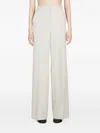 Max Mara High Waist Straight Leg Pants In Neutral