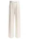 Max Mara Wide-leg Trousers With High-rise Waist In White