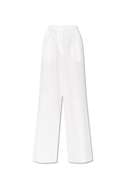 Max Mara Wide-leg Trousers In White