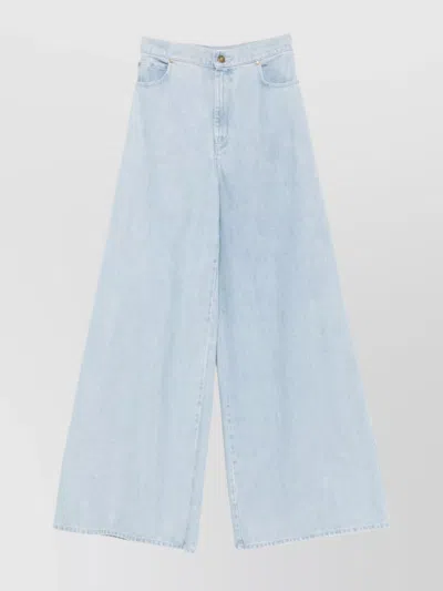 MAX MARA WIDE-LEG TROUSERS WITH BELT LOOPS