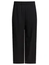 Max Mara Elastic Waistband Wide Leg Trousers In Black