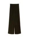 Max Mara High Waist Loose Fit Wide Leg Trousers In Green