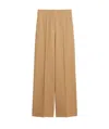 Max Mara Wool Nine Cents Casual Trousers In Nude