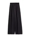 Max Mara Zinnia Pleat Detailed High Waist Pants In Black