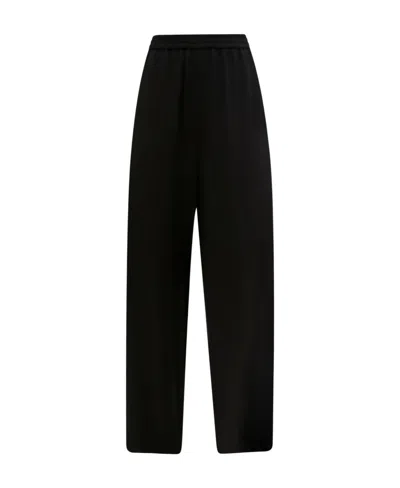 Max Mara Wide-legged Casual Pants In Black