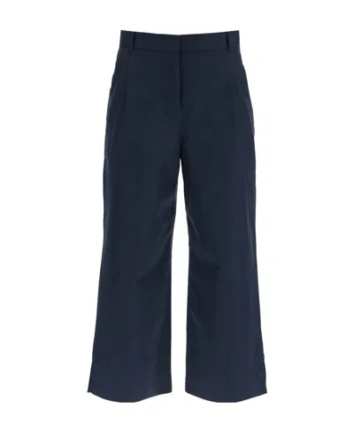 Max Mara Wide-legged Casual Pants In Blue