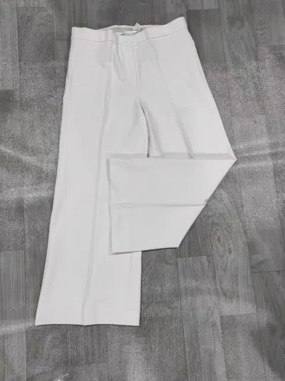Max Mara Wide-legged Casual Pants In White