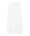 Max Mara Weite Hose Mina Aus Einem Baumwollgemisch In White