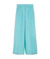 Max Mara Wide-legged Eugen Casual Pants In Blue