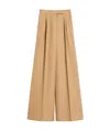 Max Mara Corte Pleated Casual Pants In Nude
