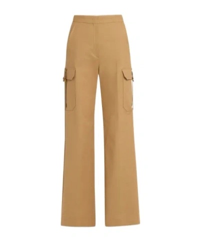 Max Mara Wide-legged Overalls And Casual Pants In Nude