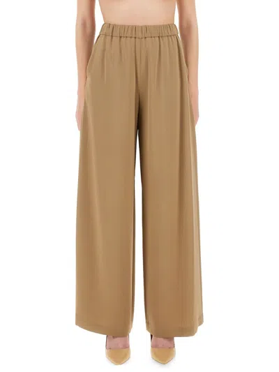 Max Mara Wide Pant "bonn" In Brown