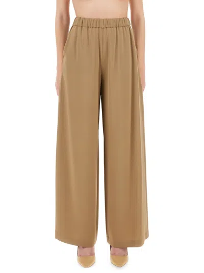 Max Mara Wide Pant "bonn" In Brown