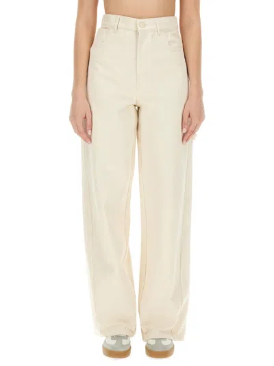 Max Mara Wide Pants In Neutral