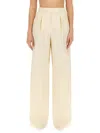 Max Mara Women's Zinnia Jersey Trouser Beige | Size 44 | 2411781021600004 In Beige