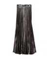 Max Mara Wide Pleated Wide Leg Casual Pants In Black