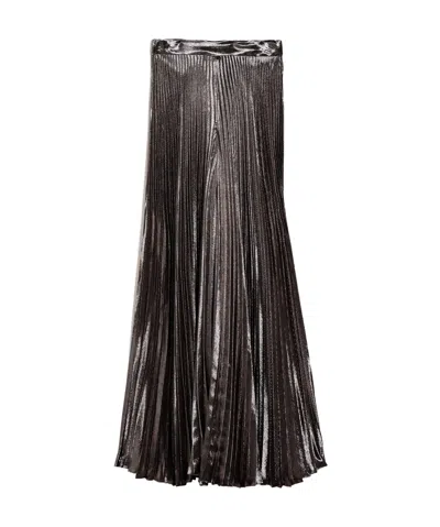 Max Mara Wide Pleated Wide Leg Casual Pants In Black