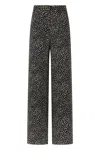 Max Mara Wide Polyesters Pants In Black