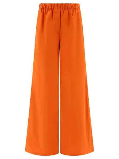 MAX MARA MAX MARA WIDE POPLIN TROUSERS