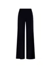 Max Mara Judy Wool-blend Flared Pants In Blue