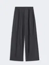 Max Mara Wide, Wool And Viscose Trousers In Black