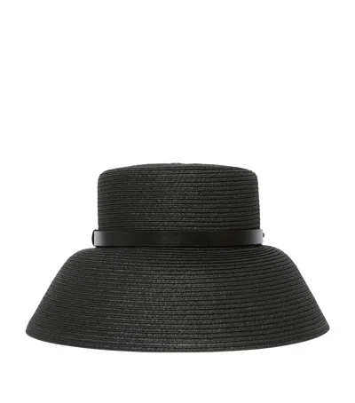 Max Mara Wide-brim Hat In Black