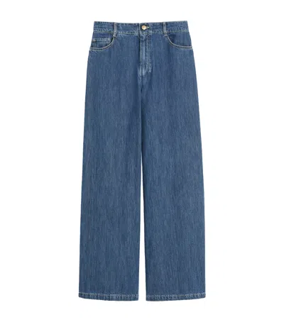 Max Mara Wide-leg Jeans In Blue