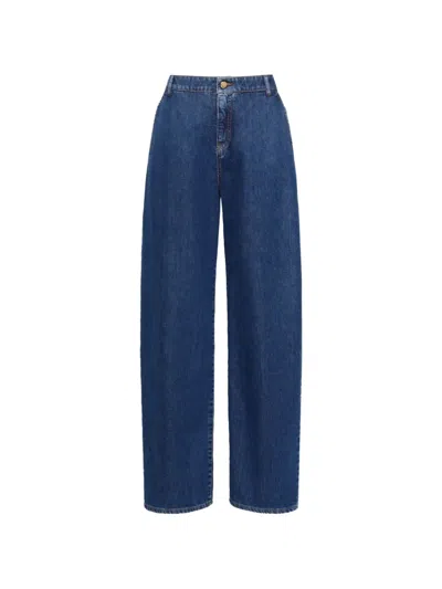 Max Mara Wide-leg Jeans In Blue