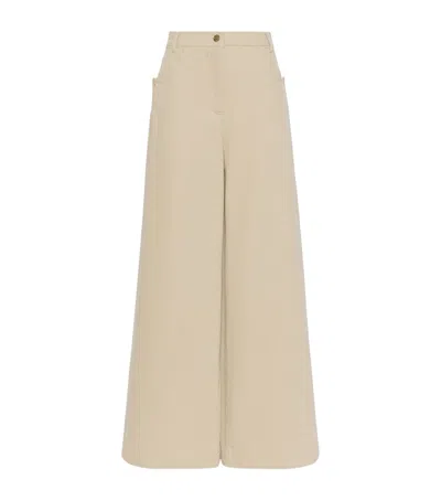 Max Mara Wide-leg Jeans In Gray