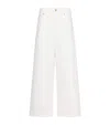 Max Mara Studio Mirna Wide Leg Jean In White