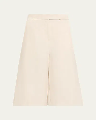 Max Mara Wide-leg Linen Pants In Neutral