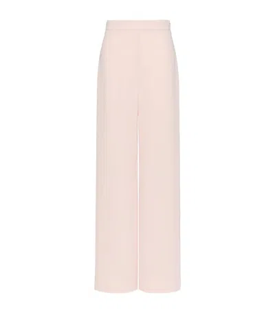 Max Mara Wide-leg Tailored Trousers In Pink