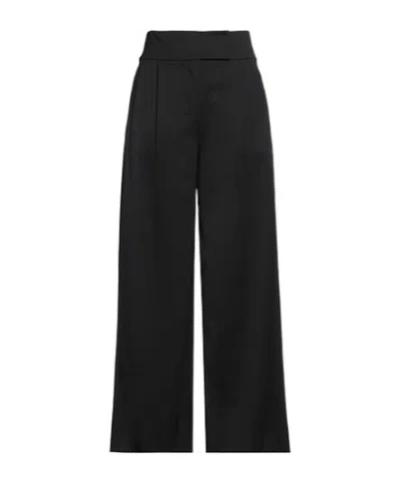 Max Mara Wide-leg Trousers In Black