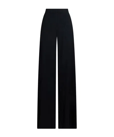 Max Mara Wide-leg Trousers In Black