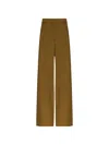 Max Mara Wide-leg Pull-on Trousers In Brown