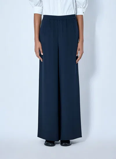 Max Mara Wide-leg Trousers In Navy