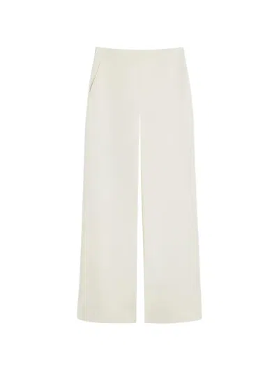 Max Mara Wide-leg Trousers In White