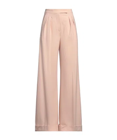Max Mara Wide-leg Wool Pants In Neutral